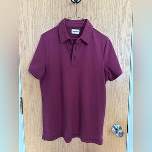 Taylor Stitch Men's Heavy Bag Maroon Polo